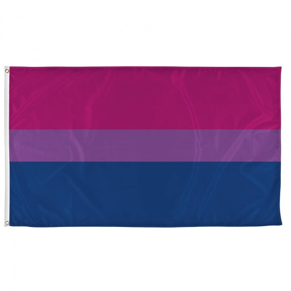 bisexual flag pink purple and blue